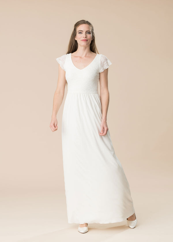 Spitzen-/Seiden-Hochzeitskleid *Vivien*
