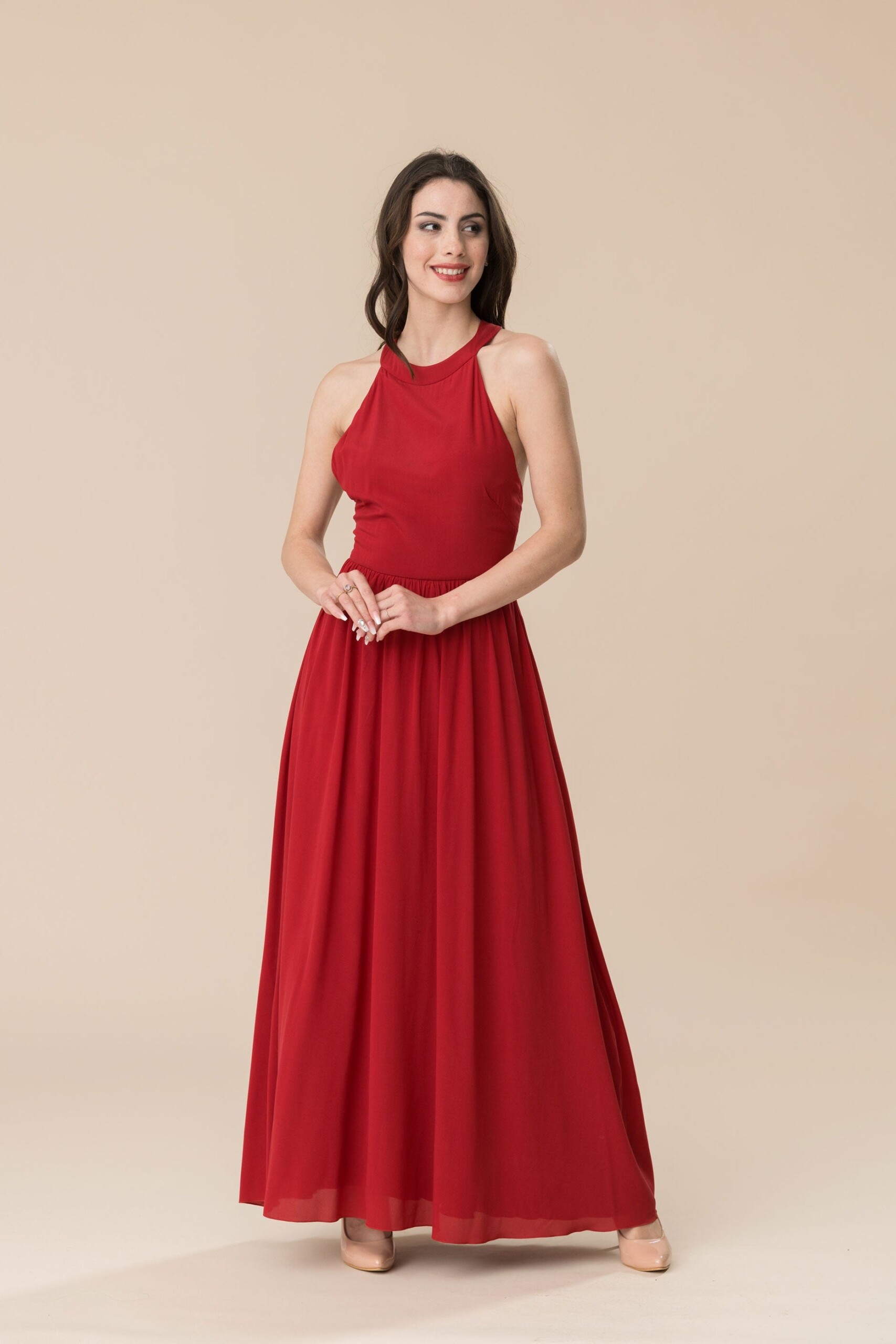 abendkleid-hazel-rot-zuerich-01 Cocktailkleid Hazel – Rot – Graf von Matt – Las Perlitas Zürich