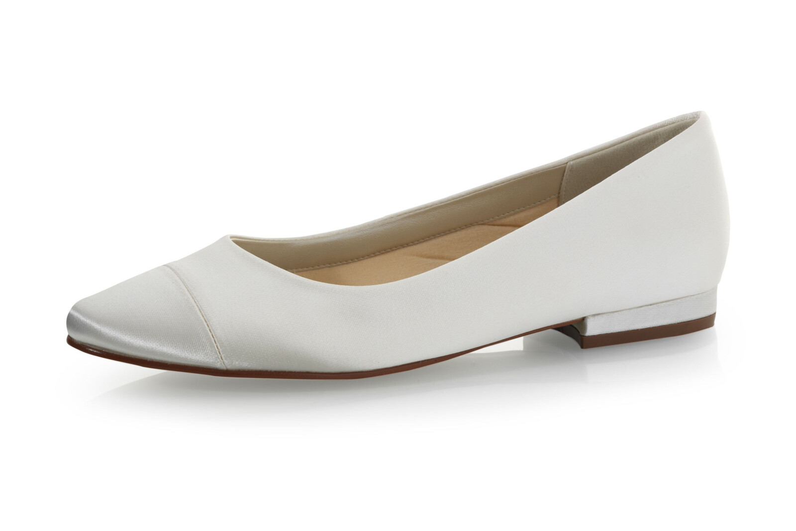 brautschuhe-bess-zuerich-02 Satin-Ballerina Bess – Ivory – Salma & Noeli – Las Perlitas Zürich – Ansicht 2