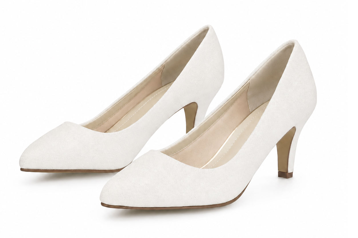 Glitter-Pumps Brooke – Ivory – Salma & Noeli – Las Perlitas Zürich – Ansicht 2