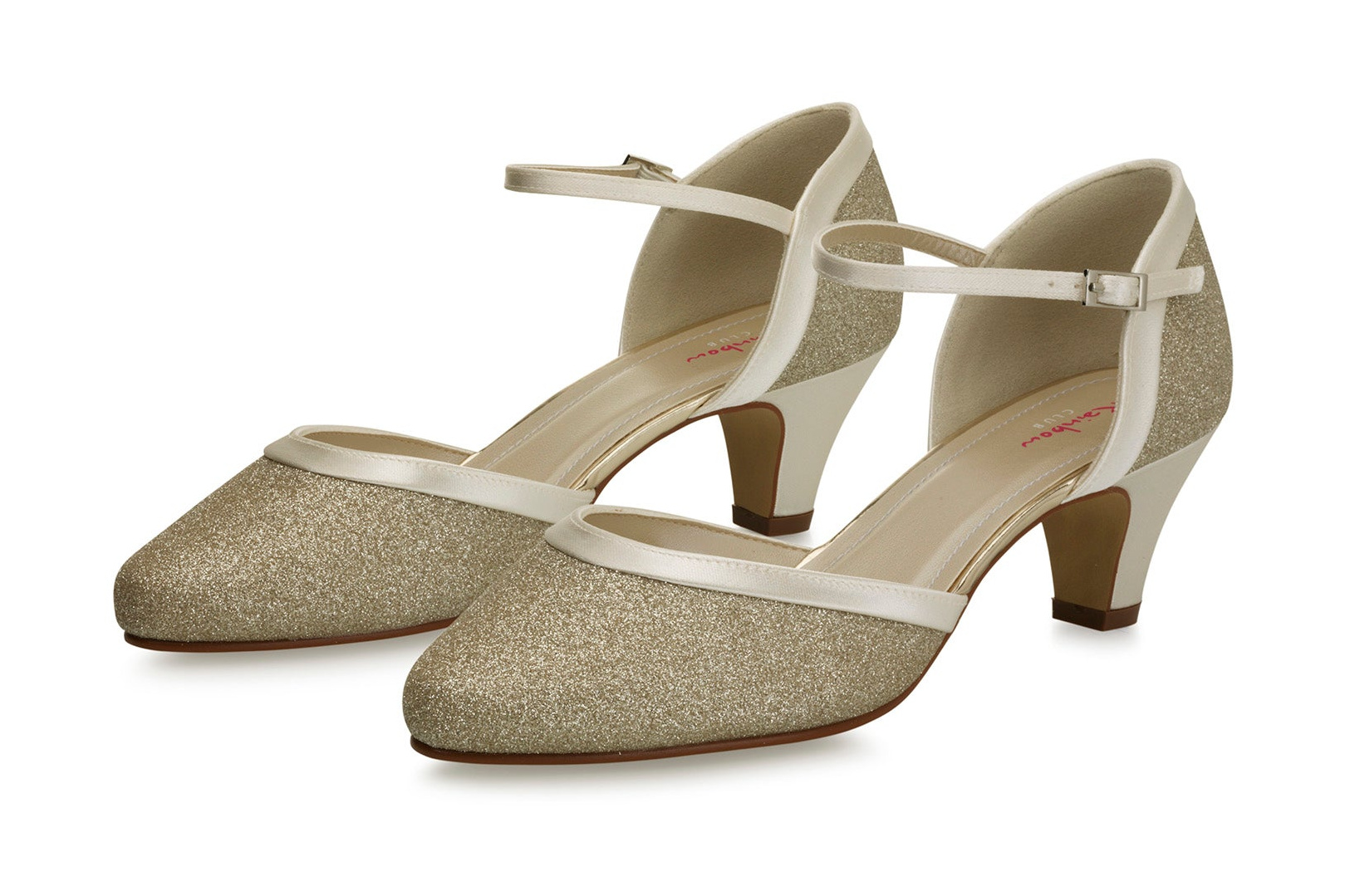 Glitter-Slingpumps Ester – Creme – Salma & Noeli – Las Perlitas Zürich