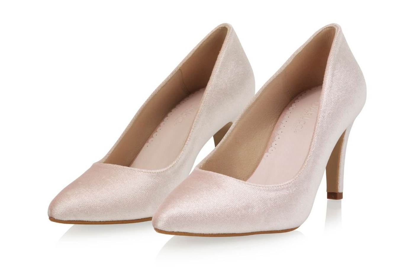 brautschuhe-katya-rose-zuerich-02 Samt-Pumps Katya – Rosa – Salma & Noeli – Las Perlitas Zürich – Ansicht 2