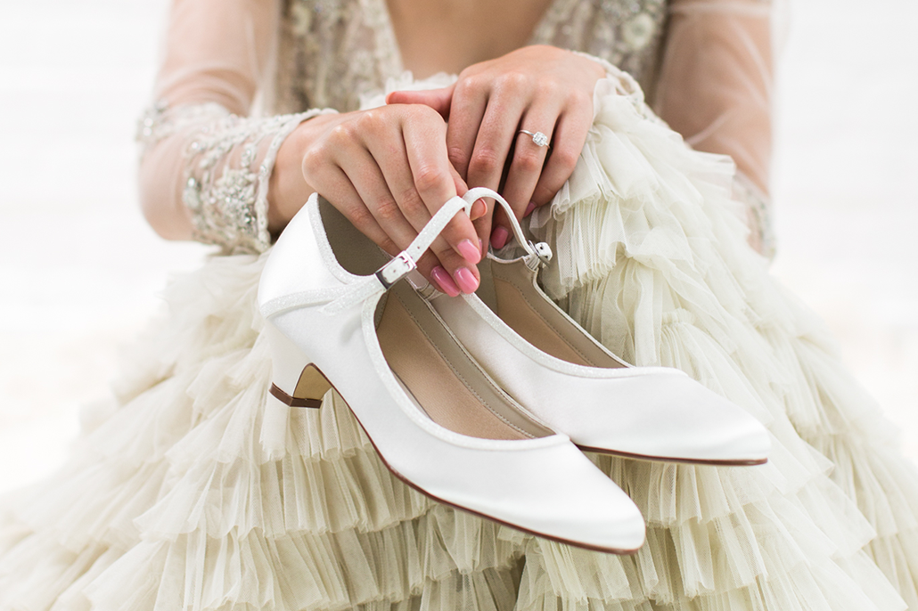 Satin-Slingpumps Marsha – Ivory – Salma & Noeli – Las Perlitas Zürich – Ansicht 2