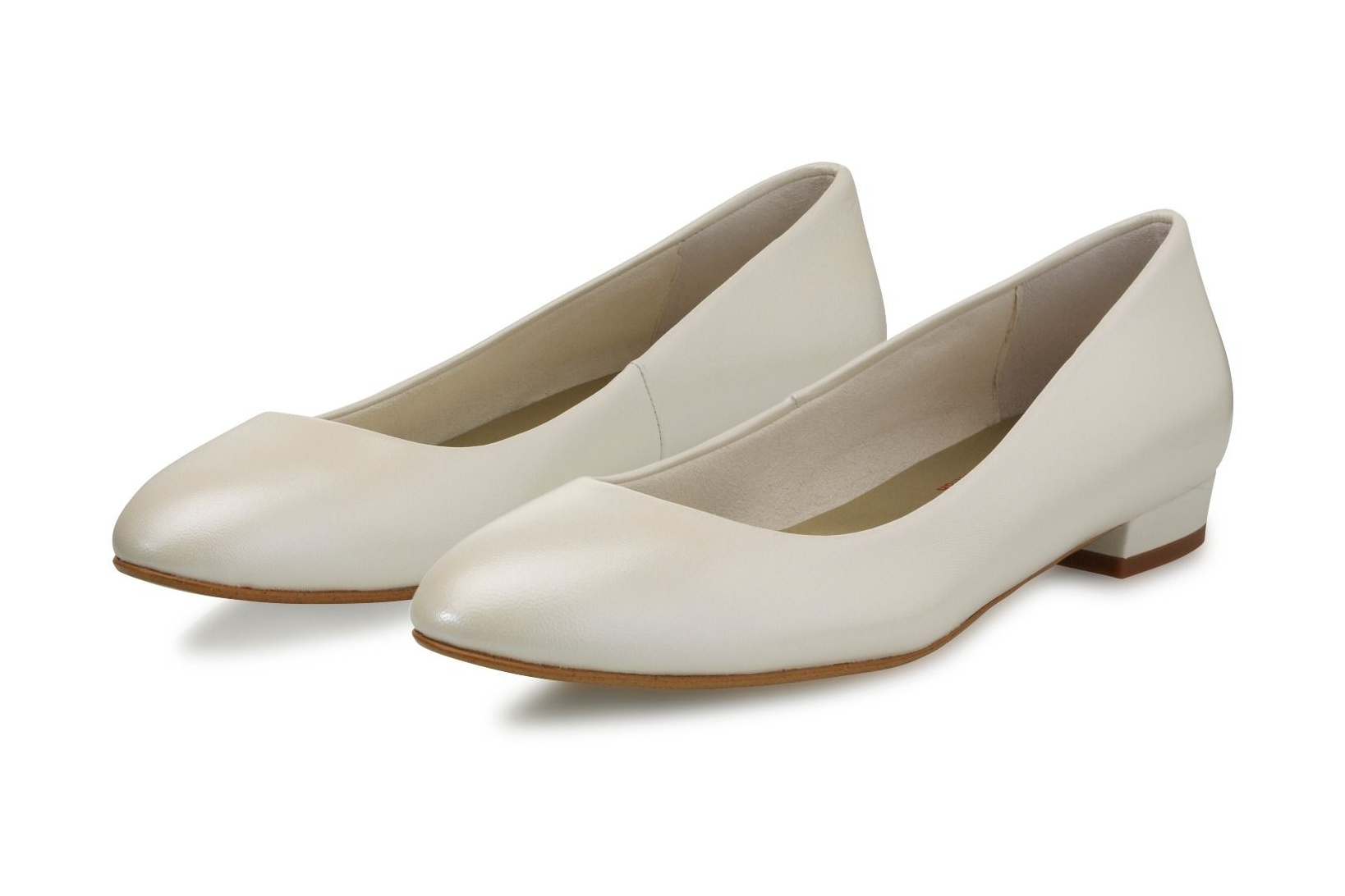 Leder-Ballerina Mirella – Ivory – Salma & Noeli – Las Perlitas Zürich