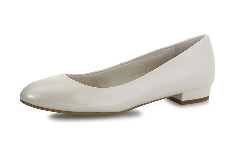 Leder-Ballerina Mirella – Ivory – Salma & Noeli – Las Perlitas Zürich – Ansicht 2