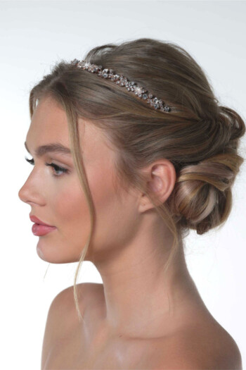 diadem-rosegoldfarben-zuerich-02 Braut-Tiara mit Kristallen – Rosegold – Las Perlitas Zürich – Ansicht 2
