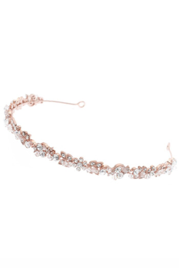 diadem-rosegoldfarben-zuerich-03 Braut-Tiara mit Kristallen – Rosegold – Las Perlitas Zürich – Ansicht 3