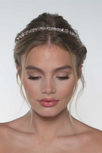 diadem-rosegoldfarben-zuerich-04 Braut-Tiara mit Kristallen – Rosegold – Las Perlitas Zürich – Ansicht 4