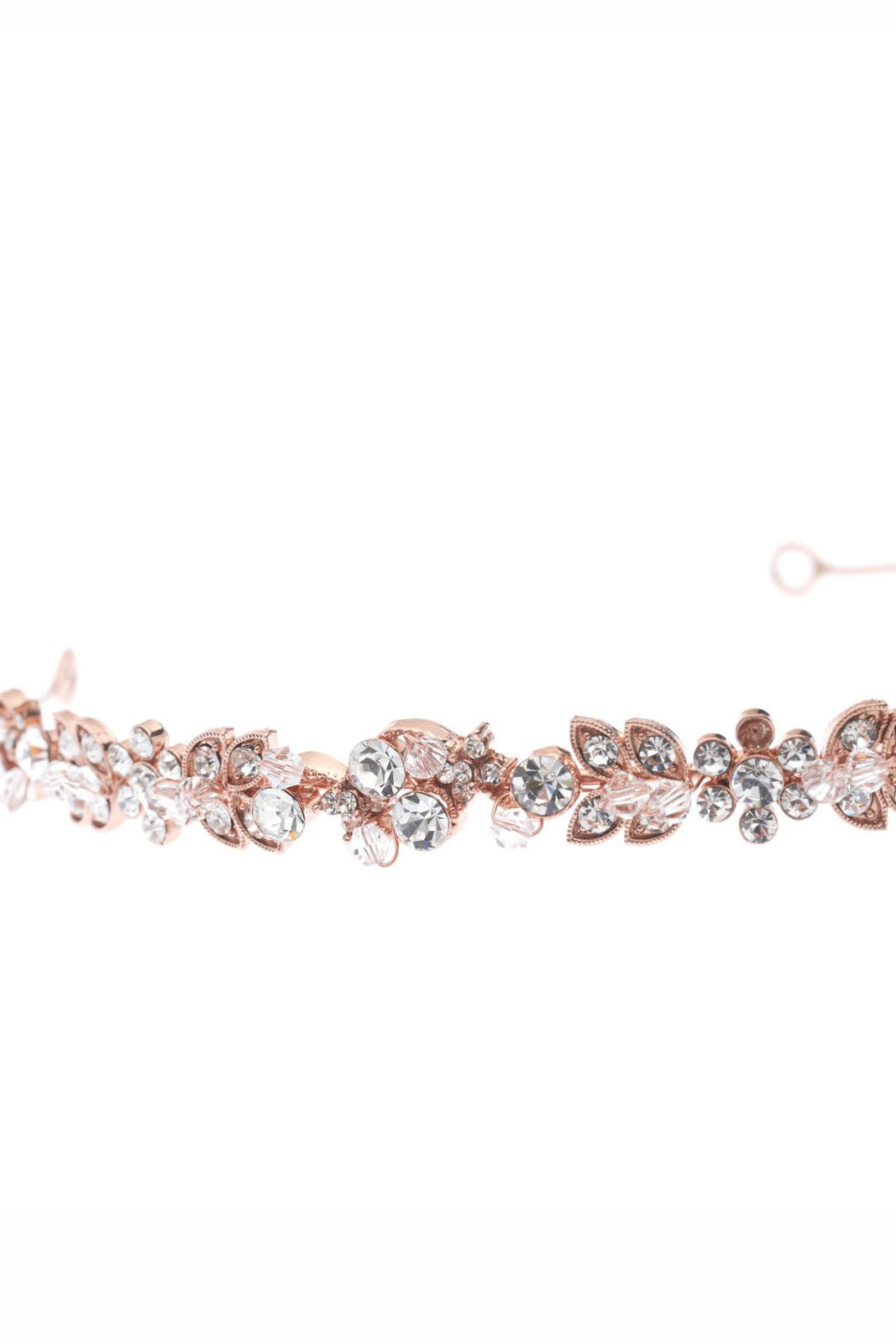 diadem-rosegoldfarben-zuerich-06 Braut-Tiara mit Kristallen – Rosegold – Las Perlitas Zürich – Ansicht 6