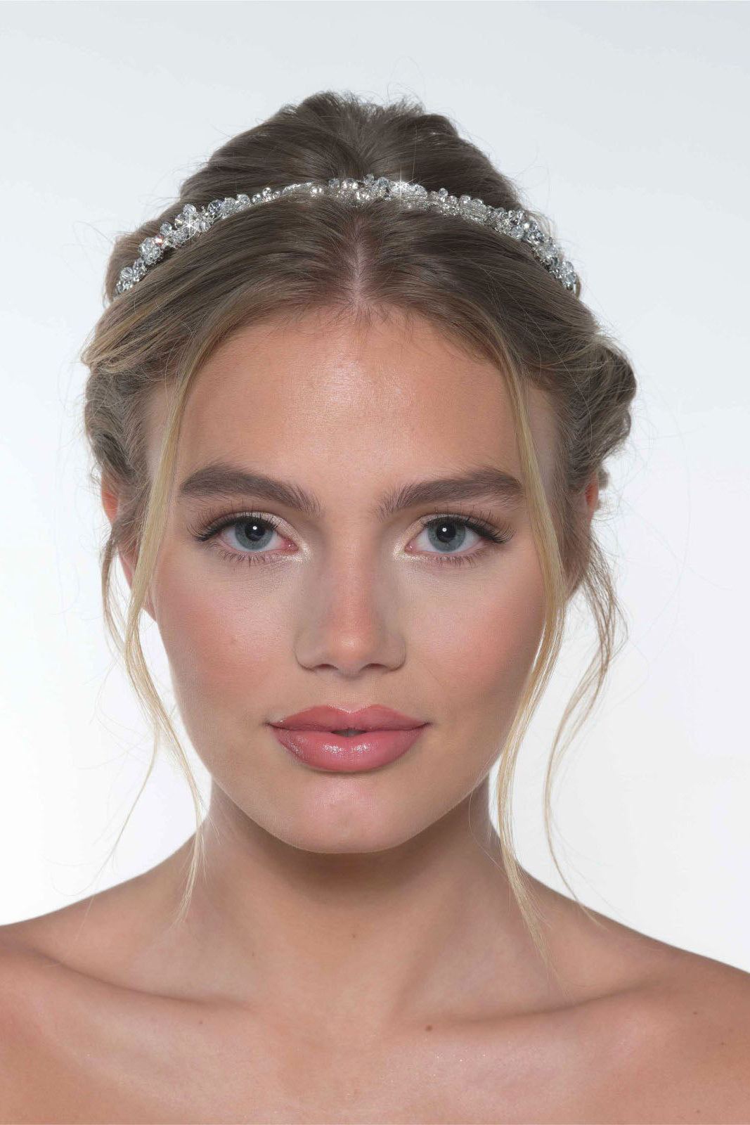 Braut-Tiara mit Kristallen – Silber – Las Perlitas Zürich – Ansicht 4