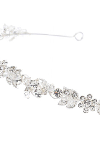 Braut-Tiara mit Kristallen – Silber – Las Perlitas Zürich – Ansicht 5