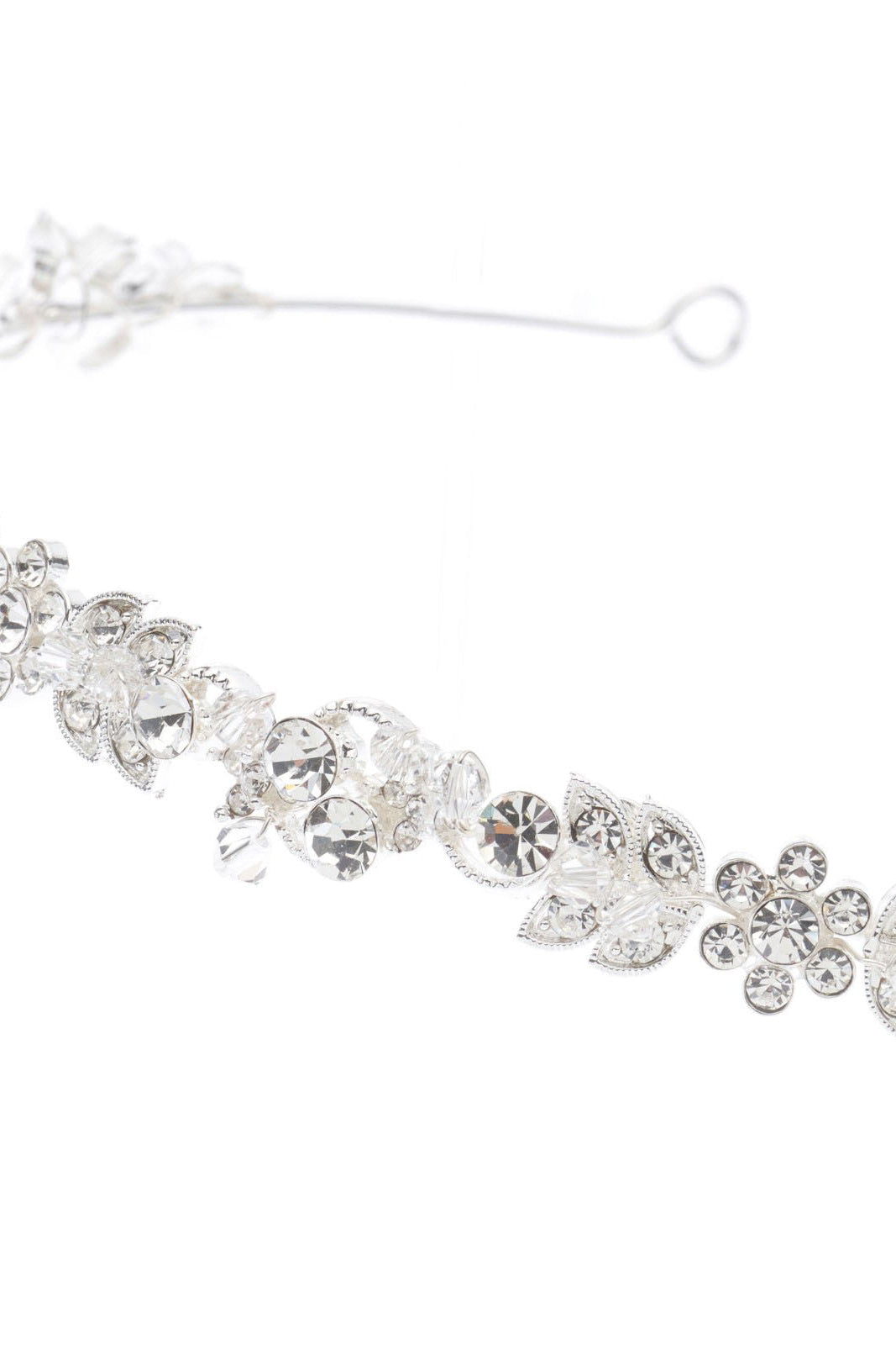 Braut-Tiara mit Kristallen – Silber – Las Perlitas Zürich – Ansicht 5