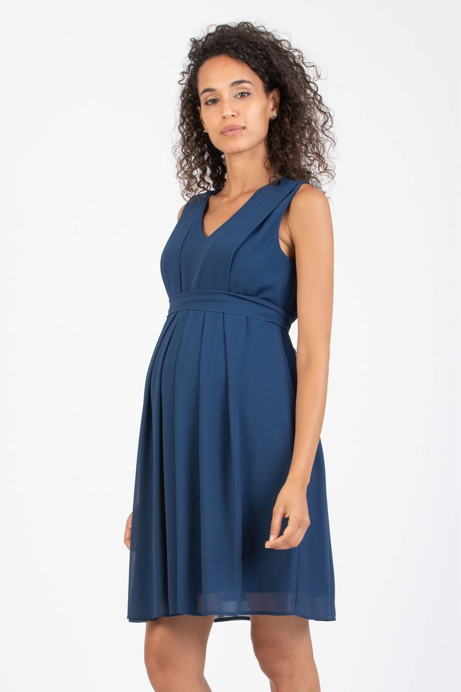 festkleid-umstand-sabrina-dunkelblau-zuerich-01 Still-/Umstandskleid Sabrina – Dunkelblau – Las Perlitas Zürich