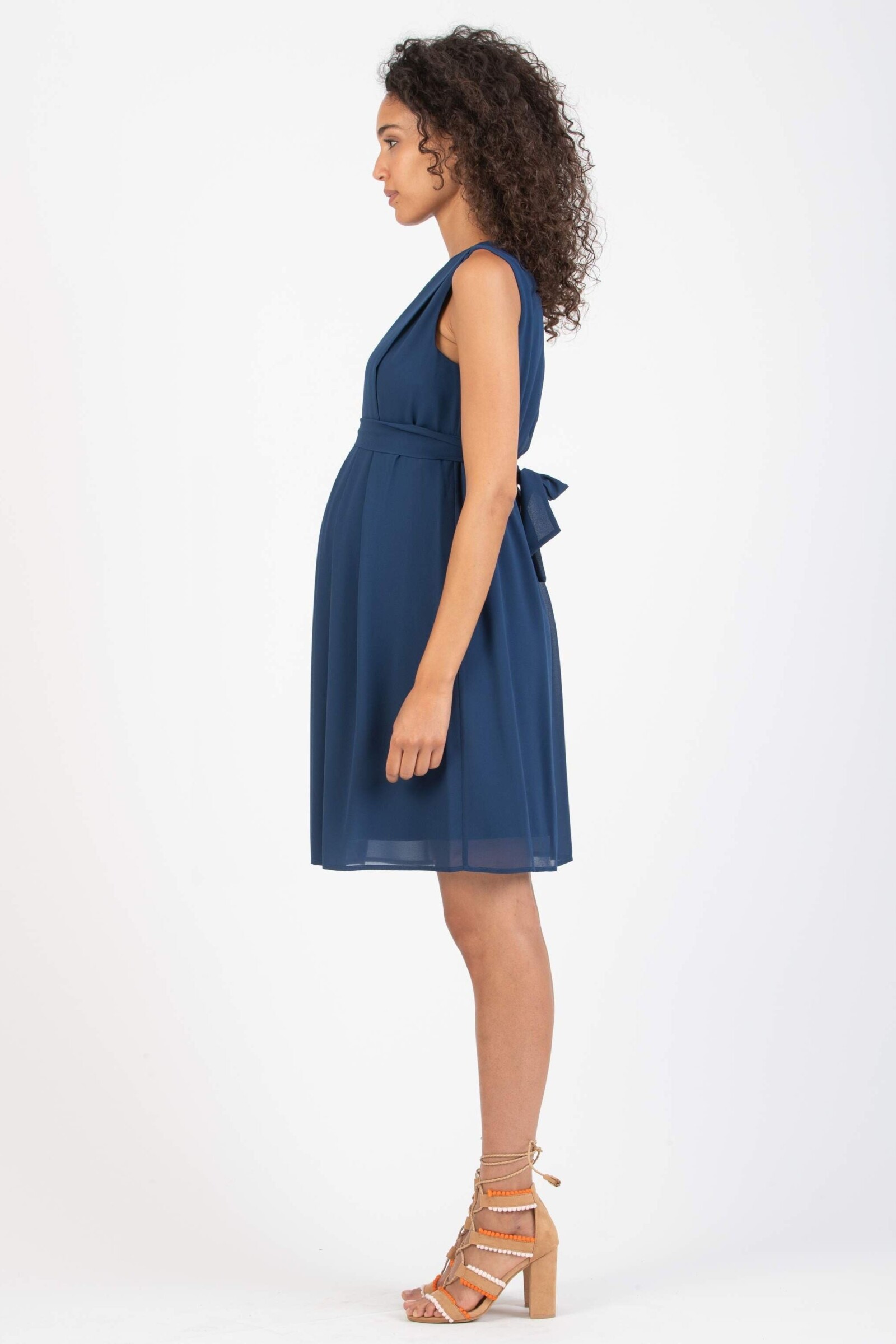 festkleid-umstand-sabrina-dunkelblau-zuerich-03 Still-/Umstandskleid Sabrina – Dunkelblau – Las Perlitas Zürich – Ansicht 3