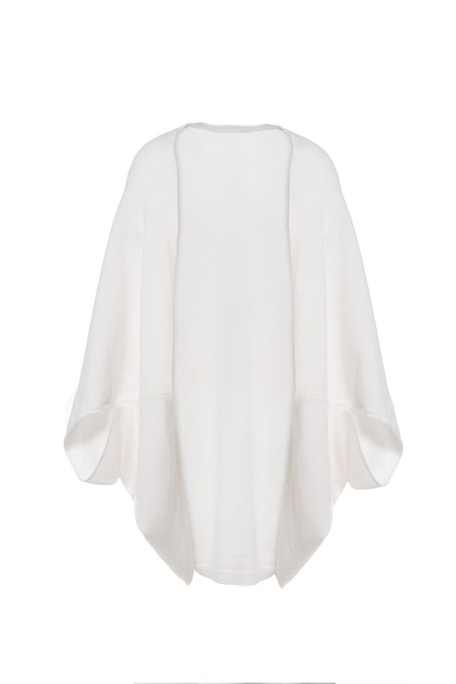 Kaschmir-Cape – Weiss – Las Perlitas Zürich – Ansicht 2