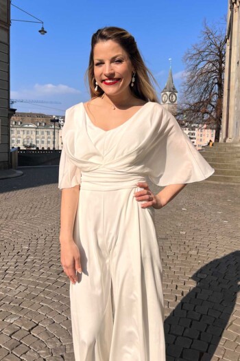 Hochzeits-Jumpsuit Debby – Ivory – Graf von Matt – Las Perlitas Zürich – Ansicht 3