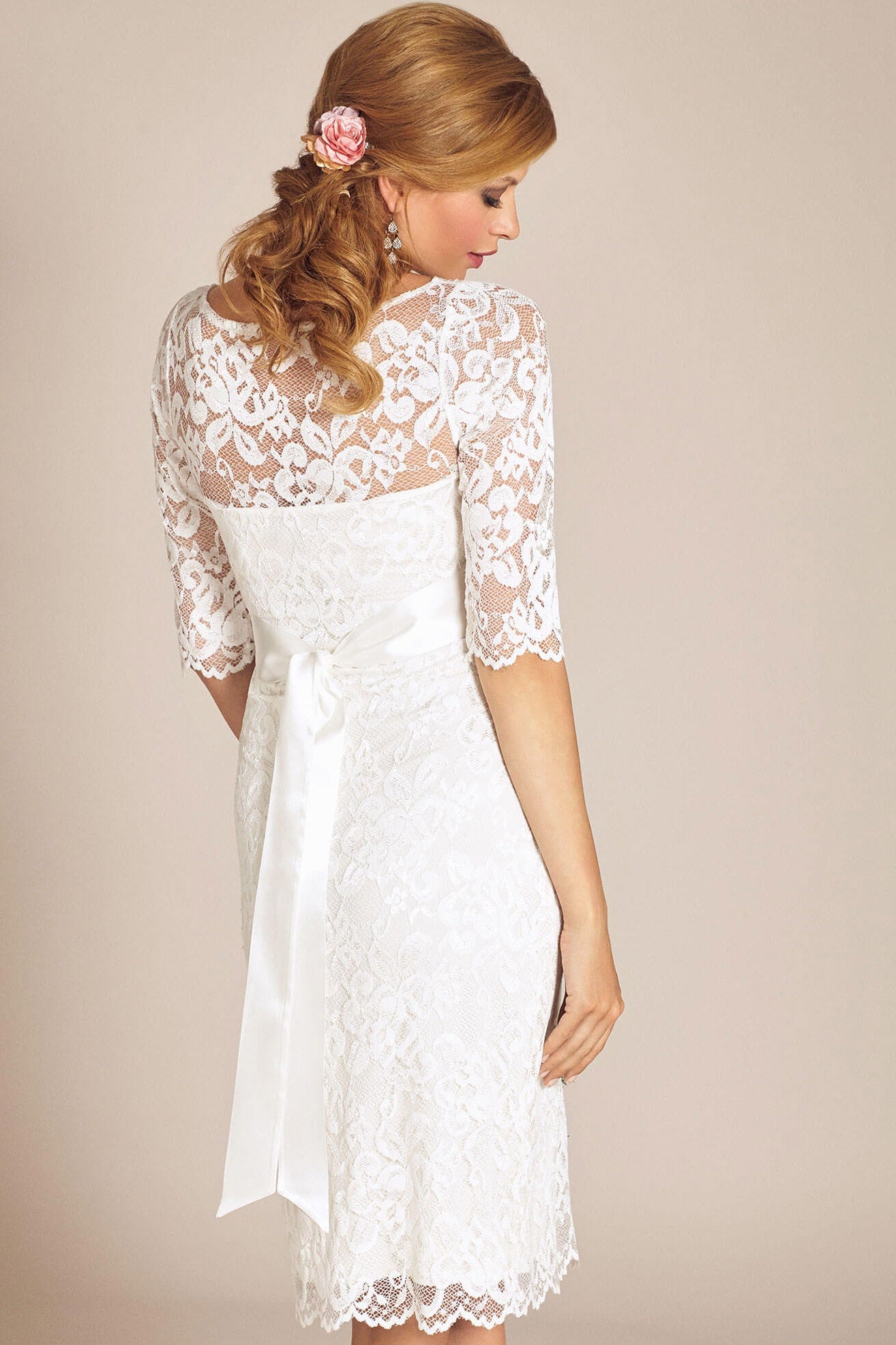 Umstandshochzeitskleid Amelia – Ivory – Las Perlitas Atelier – Las Perlitas Zürich – Ansicht 2
