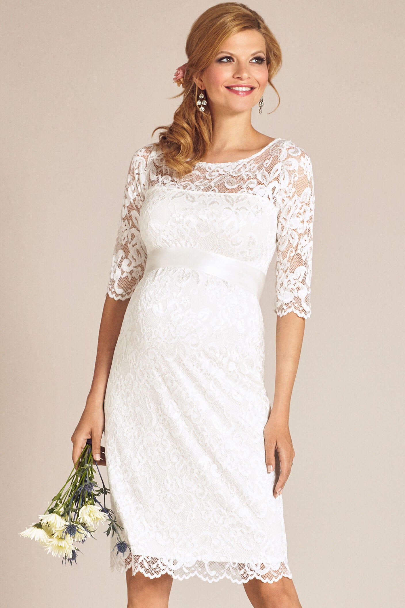 Umstandshochzeitskleid Amelia – Ivory – Las Perlitas Atelier – Las Perlitas Zürich – Ansicht 3