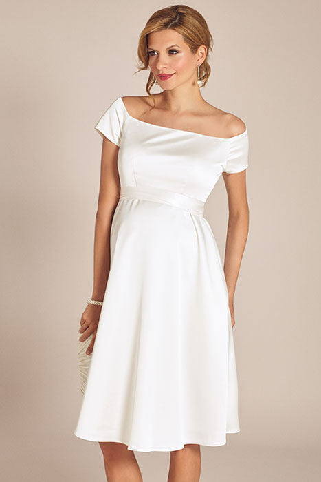 umstands-hochzeitskleid-aria-kurz-weiss-zuerich-02 Umstandshochzeitskleid Aria kurz – Ivory – Las Perlitas Atelier – Las Perlitas Zürich – Ansicht 2