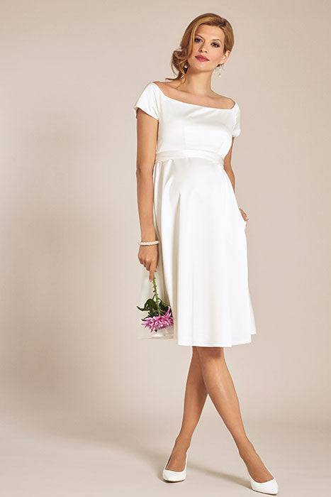 umstands-hochzeitskleid-aria-kurz-weiss-zuerich-04 Umstandshochzeitskleid Aria kurz – Ivory – Las Perlitas Atelier – Las Perlitas Zürich – Ansicht 4