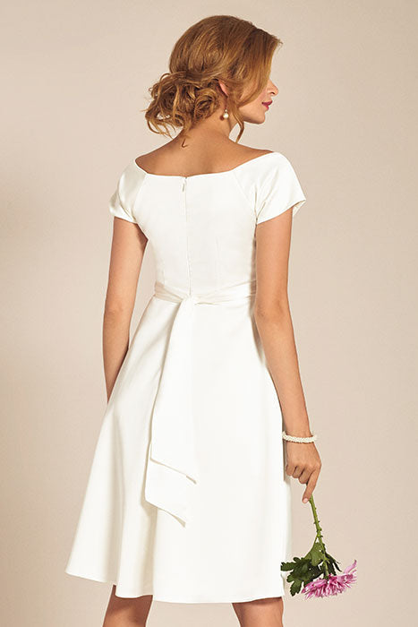 umstands-hochzeitskleid-aria-kurz-weiss-zuerich-06 Umstandshochzeitskleid Aria kurz – Ivory – Las Perlitas Atelier – Las Perlitas Zürich – Ansicht 6