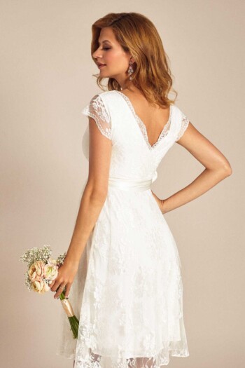 umstands-hochzeitskleid-eden-kurz-weiss-zuerich-02 Umstandshochzeitskleid Eden kurz – Ivory – Las Perlitas Atelier – Las Perlitas Zürich – Ansicht 2