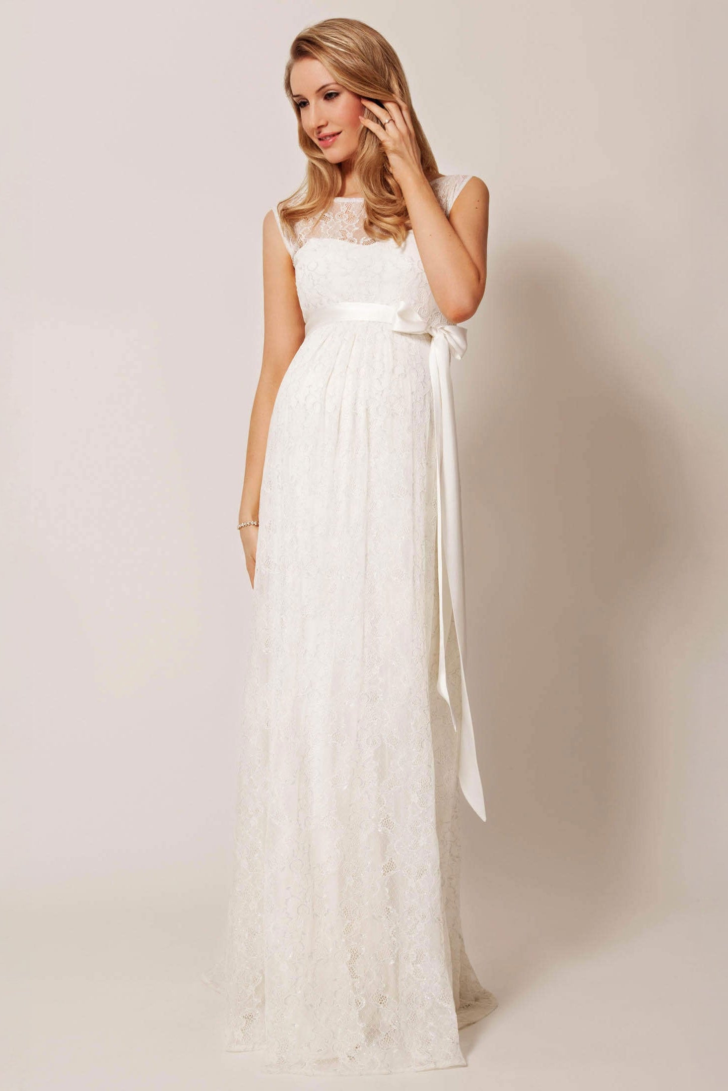 Umstandshochzeitskleid Ellie – Ivory – Las Perlitas Atelier – Las Perlitas Zürich