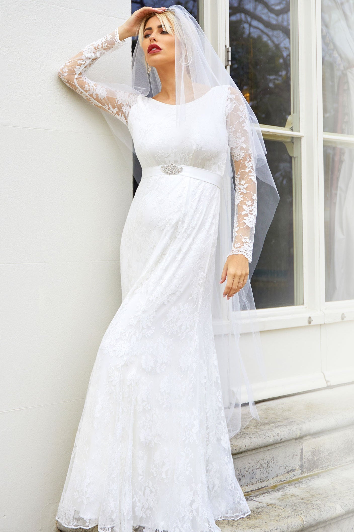 Umstandshochzeitskleid Helena – Ivory – Las Perlitas Atelier – Las Perlitas Zürich