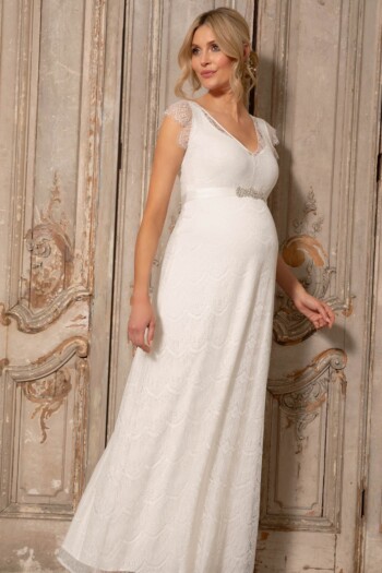 umstands-hochzeitskleid-kristin-lang-weiss-zuerich-03 Umstandshochzeitskleid Kristin lang – Ivory – Las Perlitas Atelier – Las Perlitas Zürich – Ansicht 3