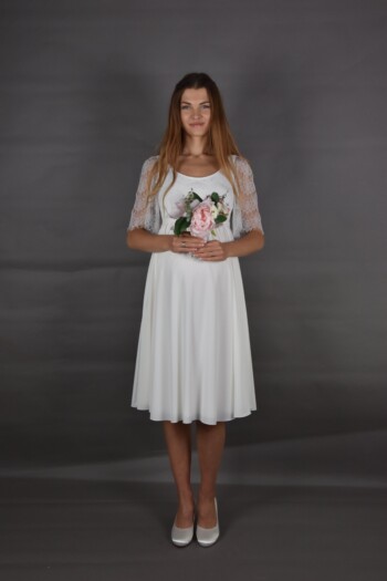 umstands-hochzeitskleid-lorena-kurz-elfenbein-zuerich-05 Umstandshochzeitskleid Lorena kurz – Ivory – Las Perlitas Atelier – Las Perlitas Zürich – Ansicht 5