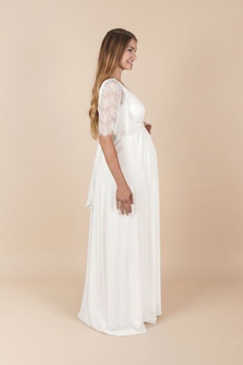 umstands-hochzeitskleid-lorena-lang-elfenbein-zuerich-03 Umstandshochzeitskleid Lorena lang – Ivory – Las Perlitas Atelier – Las Perlitas Zürich – Ansicht 3