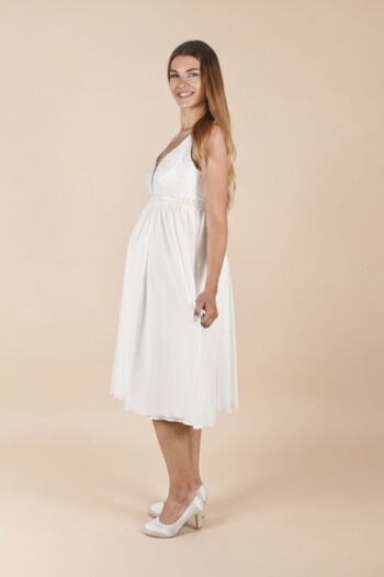 umstands-hochzeitskleid-mara-kurz-elfenbein-zuerich-06 Umstandshochzeitskleid Mara kurz – Ivory – Las Perlitas Atelier – Las Perlitas Zürich – Ansicht 6