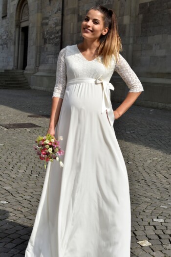 umstands-hochzeitskleid-victoria-lang-elfenbein-zuerich-04 Umstandshochzeitskleid Victoria lang – Ivory – Las Perlitas Atelier – Las Perlitas Zürich – Ansicht 4
