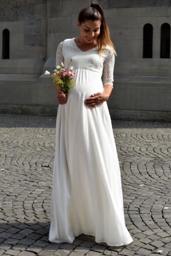 umstands-hochzeitskleid-victoria-lang-elfenbein-zuerich-05 Umstandshochzeitskleid Victoria lang – Ivory – Las Perlitas Atelier – Las Perlitas Zürich – Ansicht 5