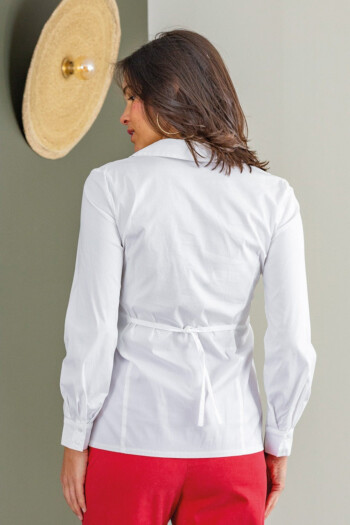 Umstandsbluse Rene – Weiss – Las Perlitas Zürich – Ansicht 3