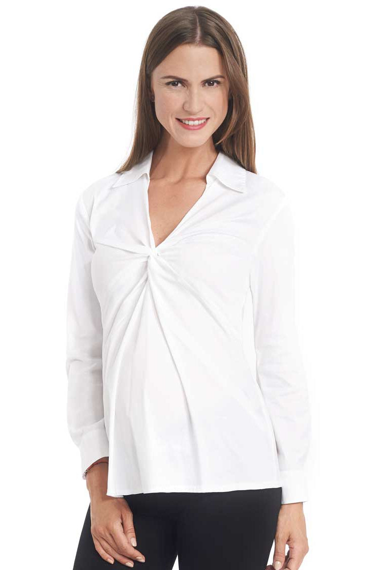 Umstandsbluse Rene – Weiss – Las Perlitas Zürich – Ansicht 4