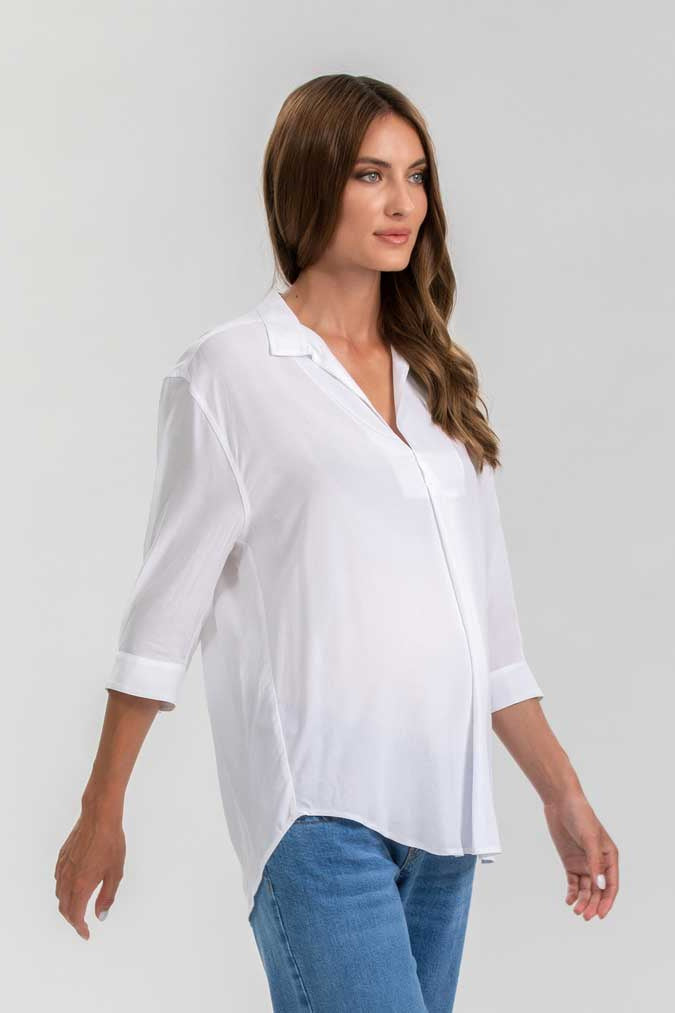 umstandsbluse-panarea-weiss-zuerich-02 Stillbluse TONY – Gestreift – Las Perlitas Zürich – Ansicht 2