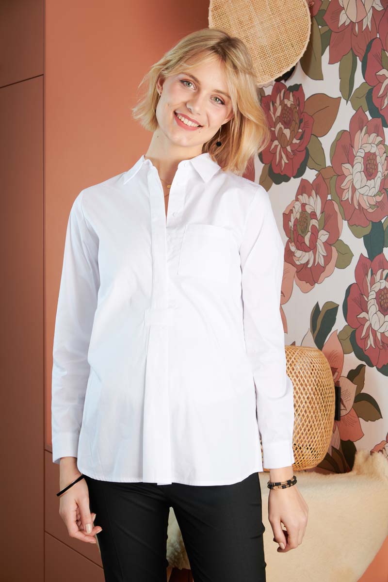umstandsbluse-weiss-559-247-zuerich-01 Stillbluse TONY – Weiss – Las Perlitas Zürich