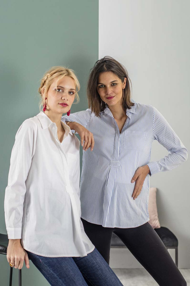 Stillbluse TONY – Weiss – Las Perlitas Zürich – Ansicht 3