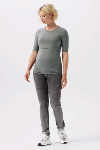 Umstandsjeans Avi – Grau – Las Perlitas Zürich – Ansicht 3