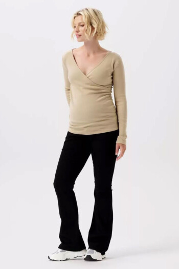 Umstandsjeans Senna flared – Schwarz – Las Perlitas Zürich
