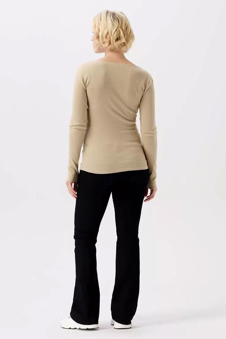 Umstandsjeans Senna flared – Schwarz – Las Perlitas Zürich – Ansicht 2