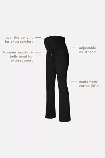 Umstandsjeans Senna flared – Schwarz – Las Perlitas Zürich – Ansicht 6
