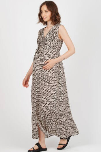 Still-/Umstandskleid Belen Maxi – Geometrisch – Las Perlitas Zürich – Ansicht 5