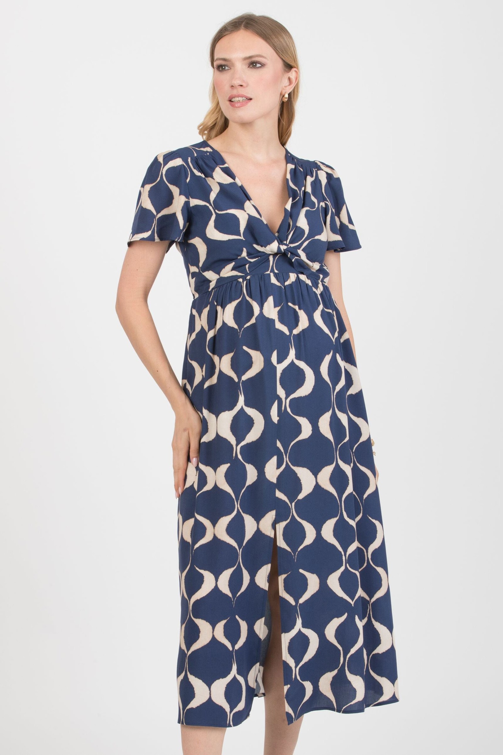 umstandskleid-raya-blau-zuerich-01 Still-/Umstandskleid Raya – Dunkelblau – Las Perlitas Zürich