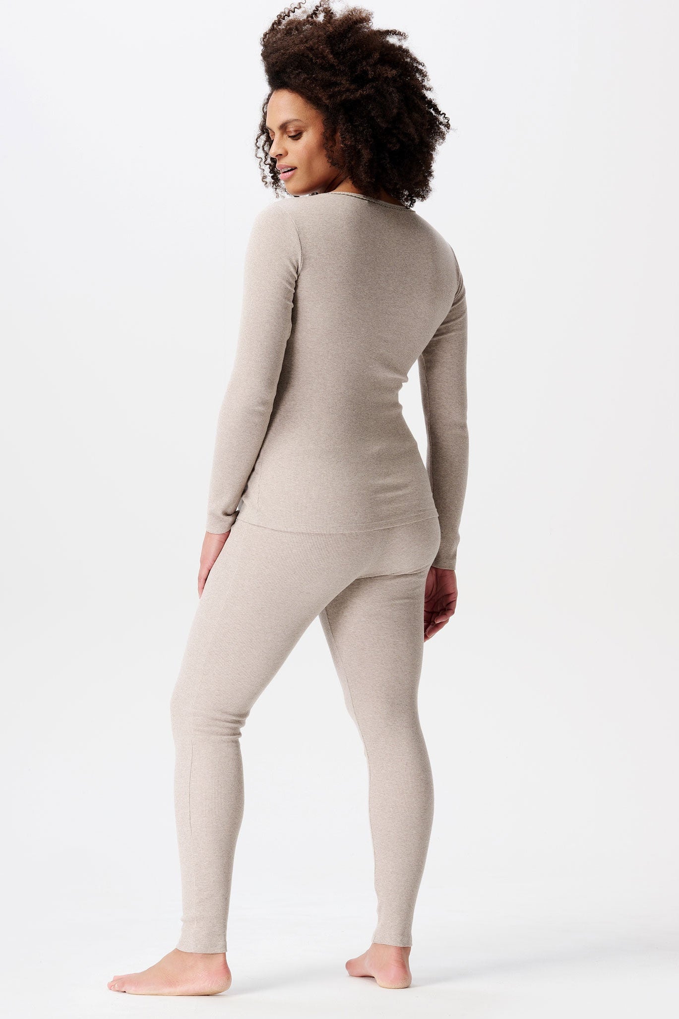 umstandsoberteil-amala-taupe-melange-zuerich-03 Still-Oberteil Amala – Nude – Las Perlitas Zürich – Ansicht 3