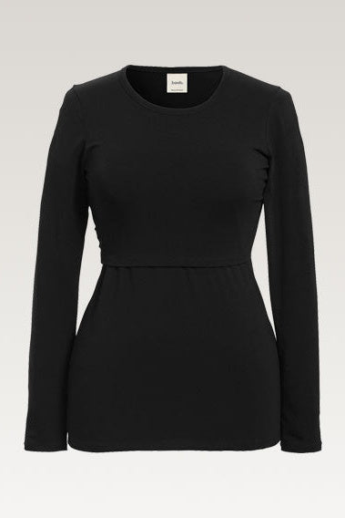 Still-Shirt Essential langarm – Schwarz – Las Perlitas Zürich – Ansicht 4