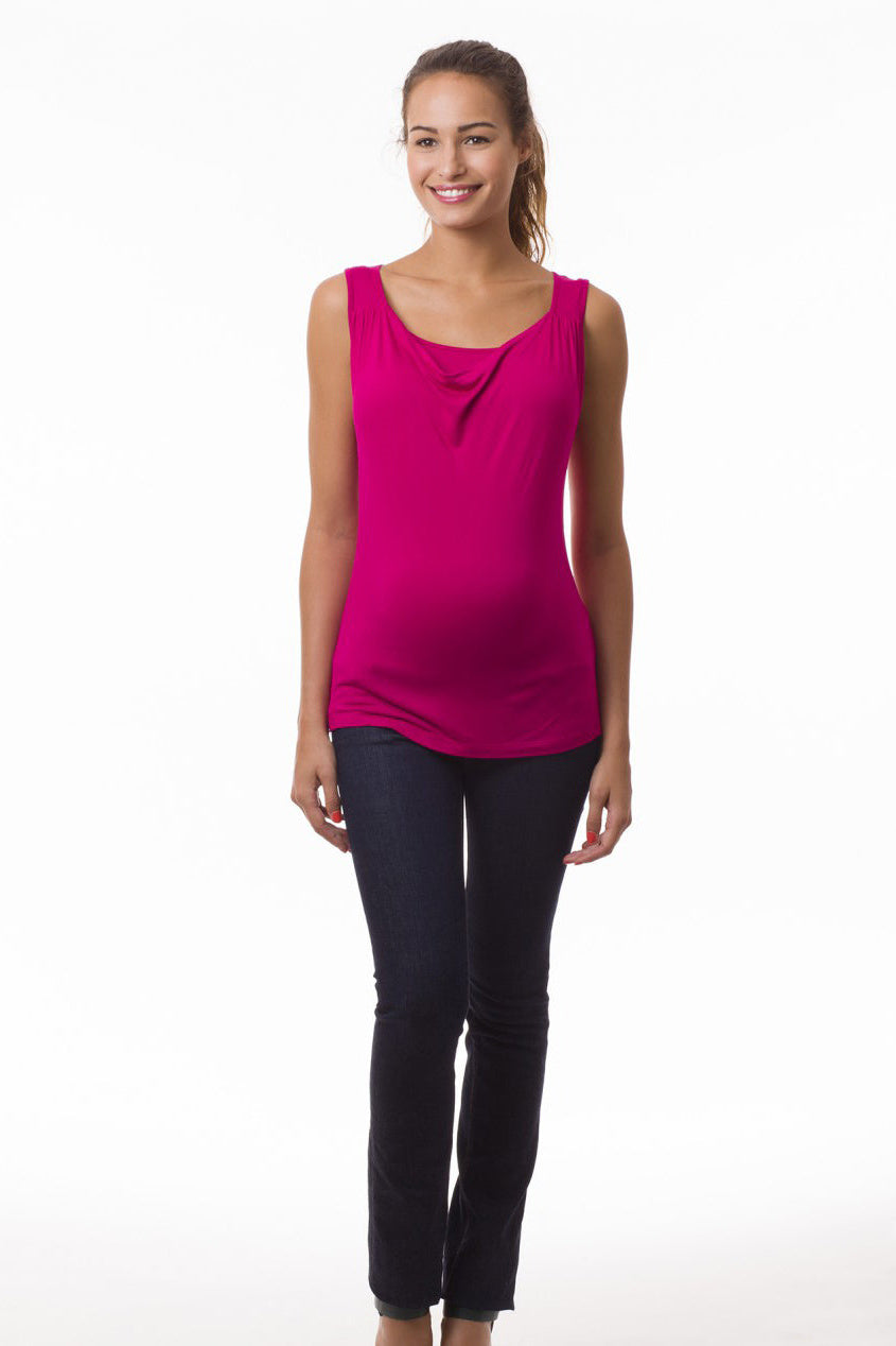 umstandsoberteil-marie-fuchsia-zuerich-04 Still-Oberteil Marie – Rot – Las Perlitas Zürich – Ansicht 4