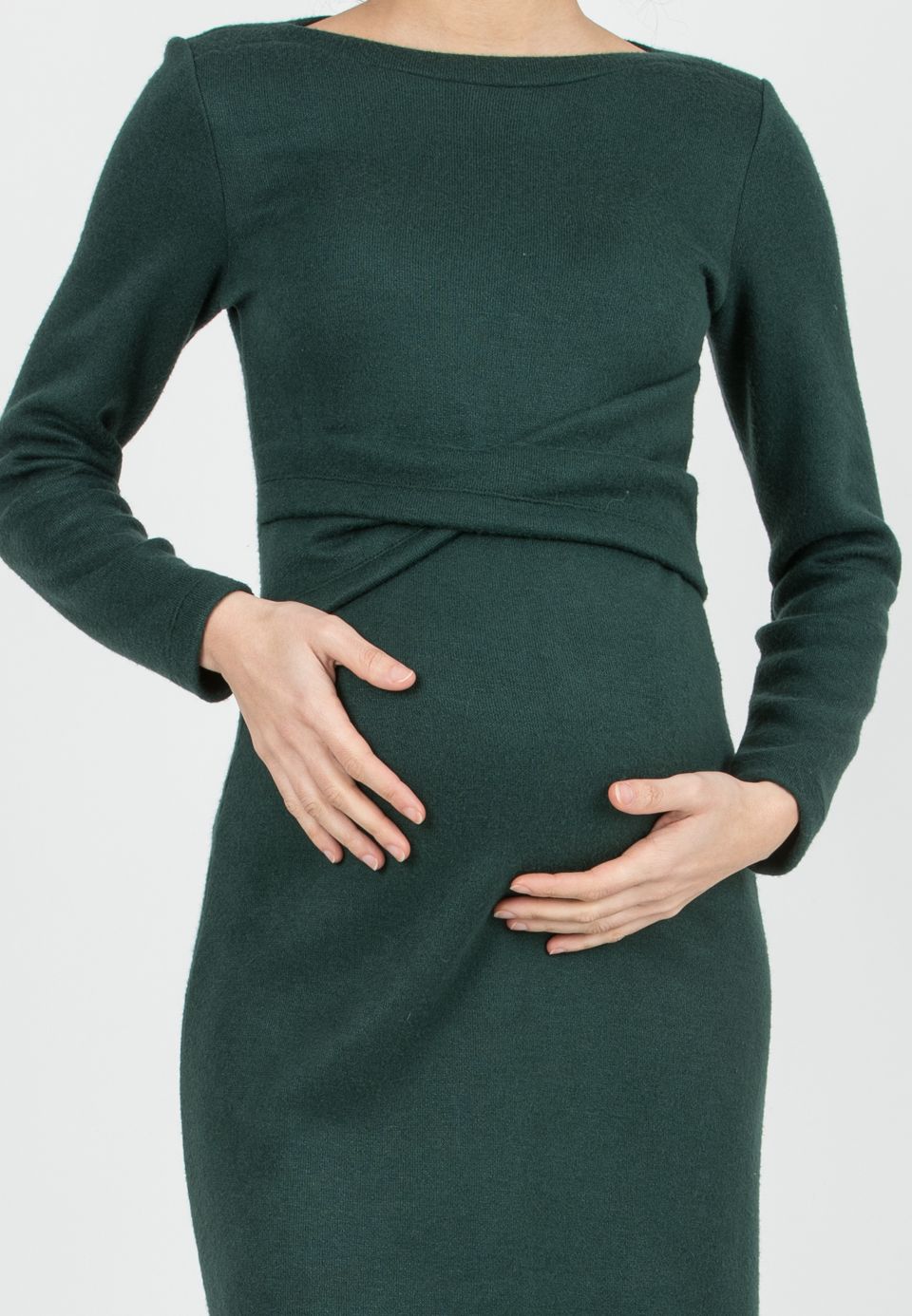 Amelia Umstands-Strickkleid grün – Attesa bei Las Perlitas Zürich – Ansicht 3