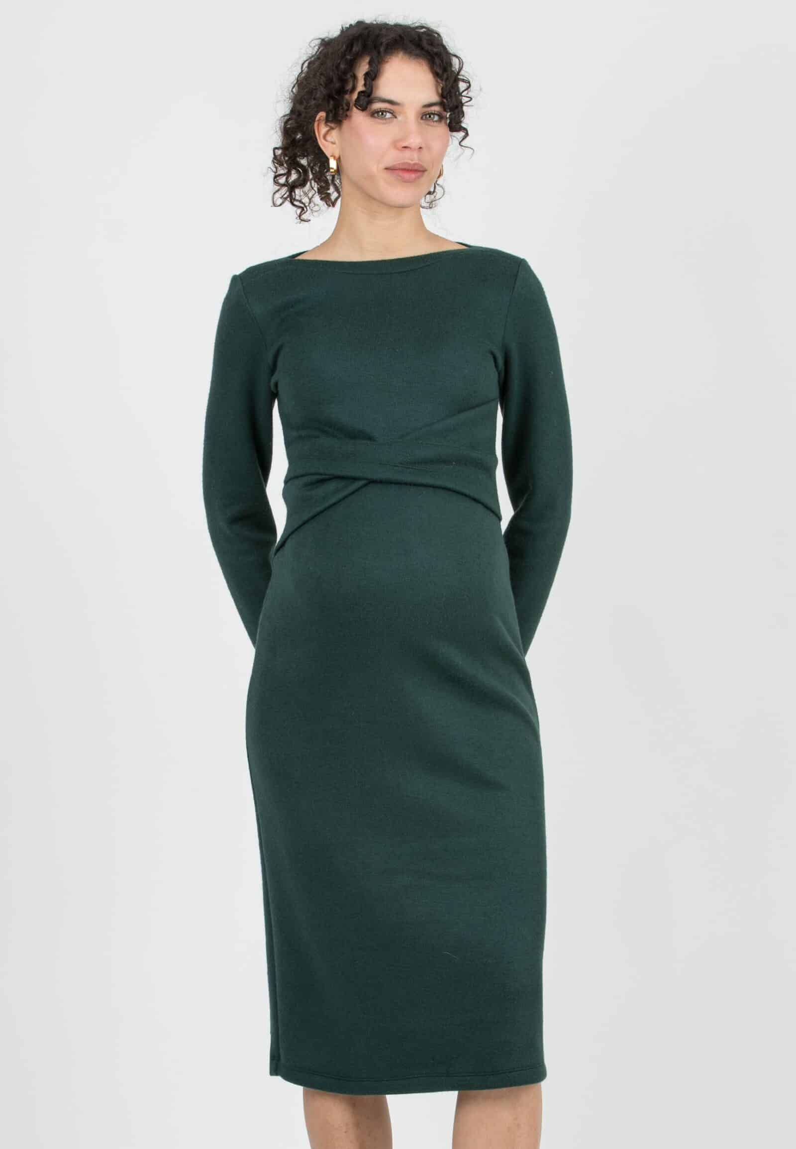 Amelia Umstands-Strickkleid grün – Attesa bei Las Perlitas Zürich – Ansicht 4